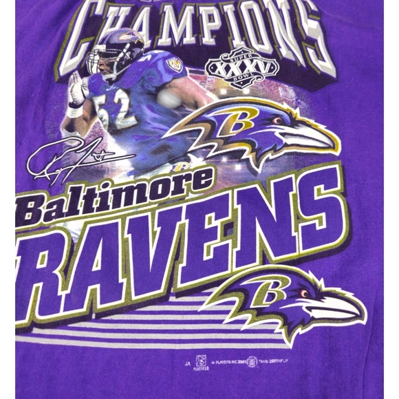 VINTAGE RAY LEWIS SUPER RAVENS SHIRT - Picture 2 of 4